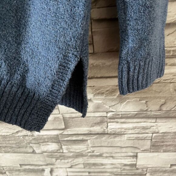 J.Jill || Women's Relaxed Marled V Neck Blue Sweater Indigo Size XL Long Sleeve - Picture 5 of 9